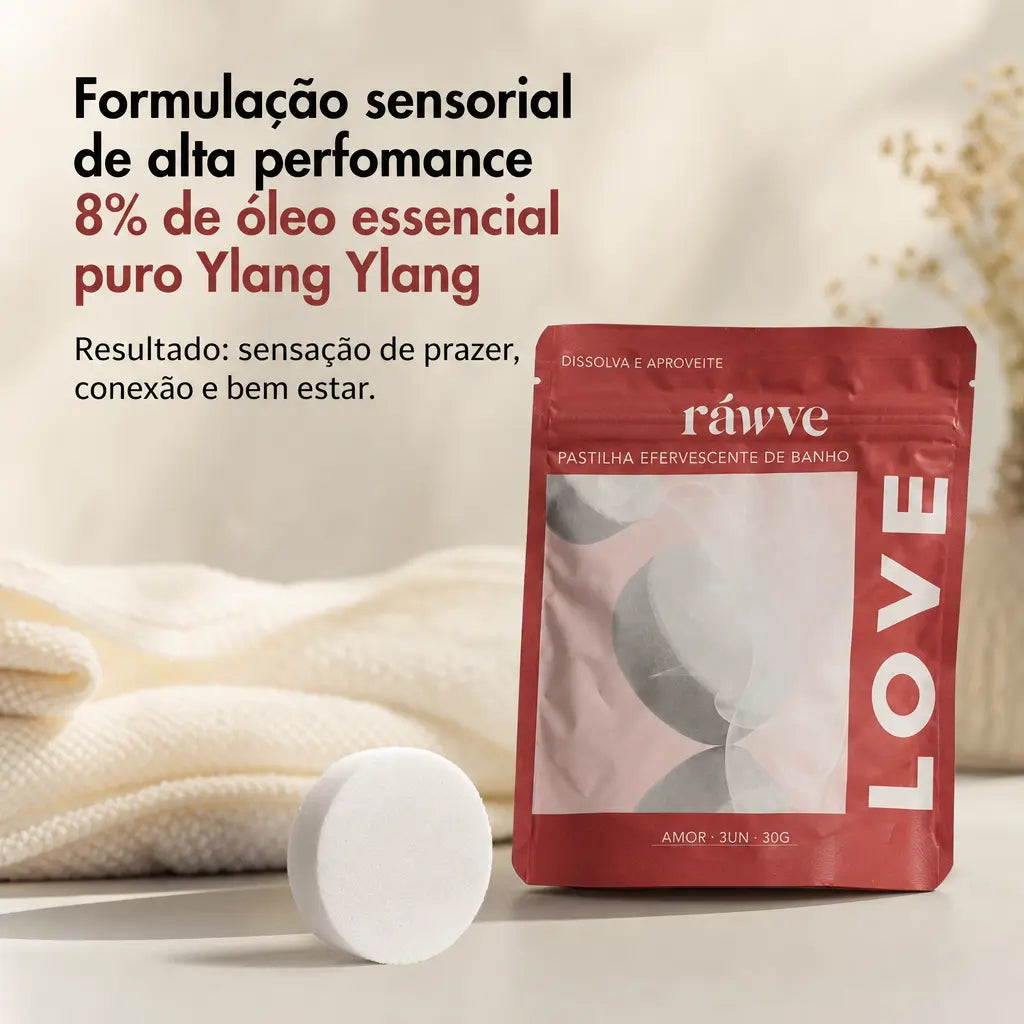 Pastilhas Efervescentes de Banho Ráwve