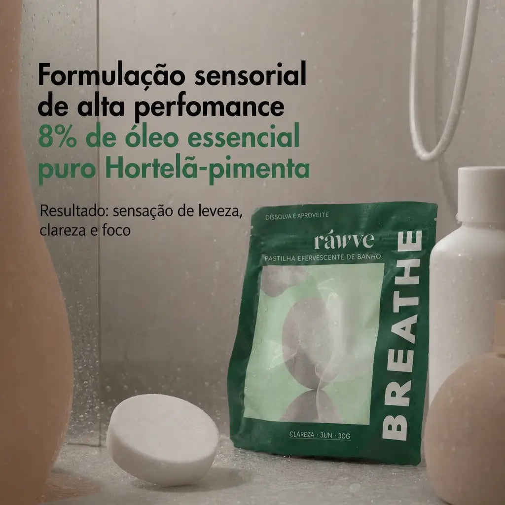 Pastilhas Efervescentes de Banho Ráwve